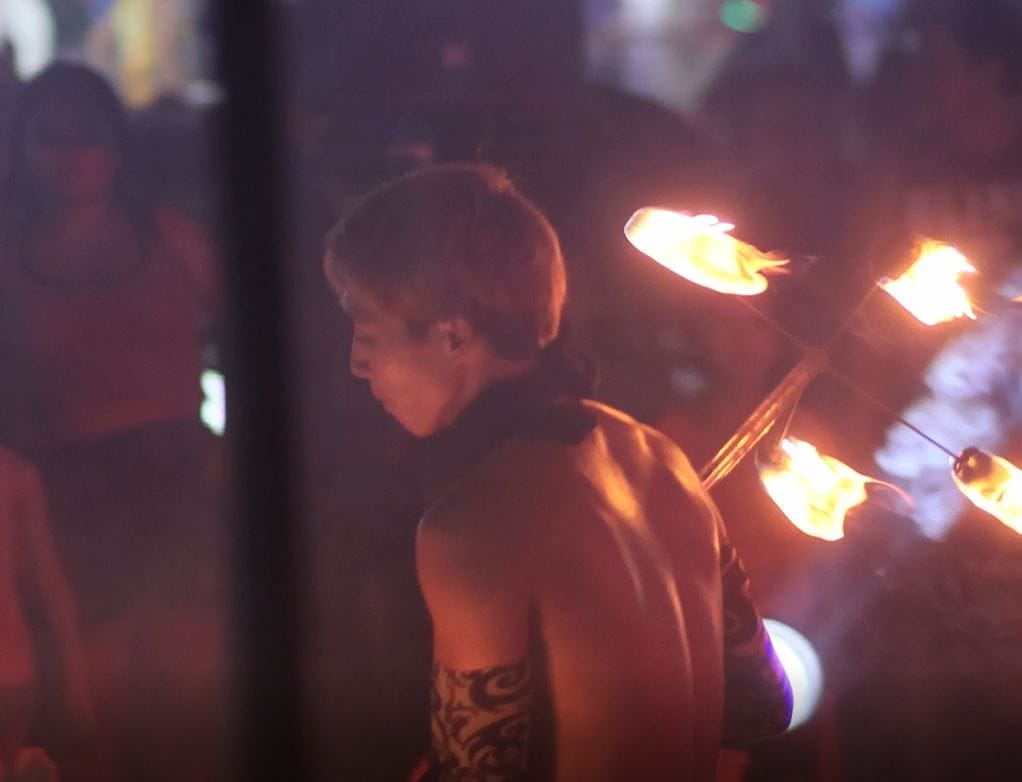 Fire Poi Dancer Deniz